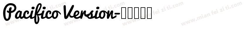 Pacifico Version字体转换